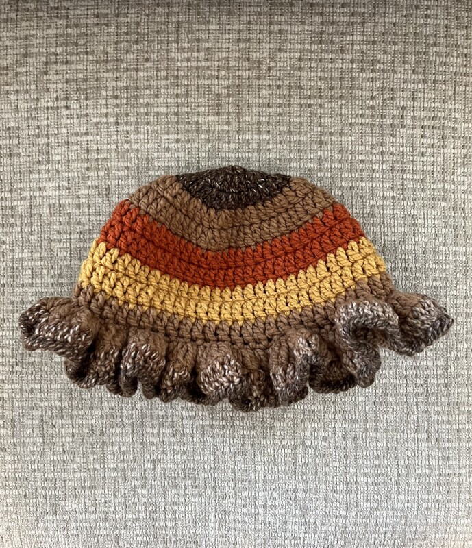 Crochet Ruffle Bucket Hat